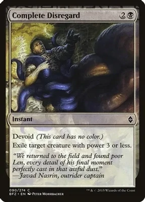 Complete Disregard - Battle for Zendikar (BFZ)
Battle for Zendikar *Espanol*