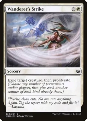 Wanderer&#39;s Strike - War of the Spark (Foil) War of the Spark  (Japones)