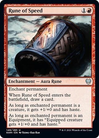 Rune of Speed 148/285 - Kaldheim Singles