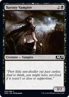 Barony Vampire 085/280
Magic 2020 (M20) Singles  (Español)