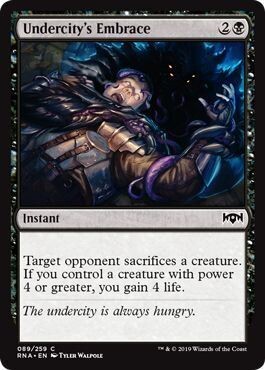 Undercity&#39;s Embrace 089/259
Ravnica Allegiance Singles (Español)