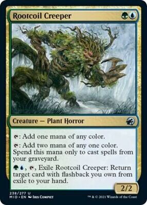 Rootcoil Creeper 238/277
Innistrad: Midnight Hunt Singles  (Español)