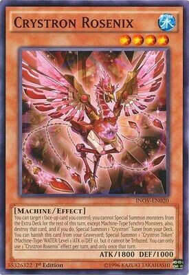 Crystron Rosenix - INOV-EN020 - Common 1st Edition Invasion Vengeance 1st Edition Singles (espanol)