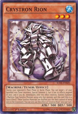 Crystron Rion - RATE-EN020 - Common 1st Edition Raging Tempest 1st Edition Singles