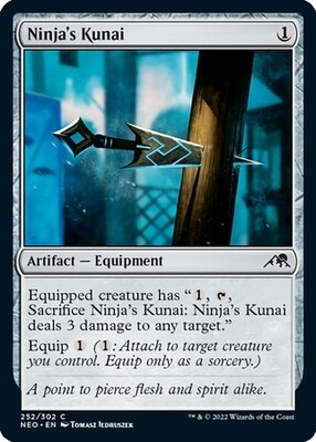 Ninja&#39;s Kunai 252/302 - Kamigawa Neon Dynasty Singles  (Español)