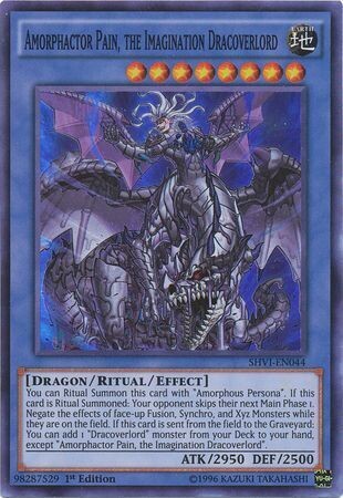 Amorphactor Pain, the Imagination Dracoverlord - SHVI-EN044 - Super Rare 1st Edition
Shining Victories 1st Edition Singles