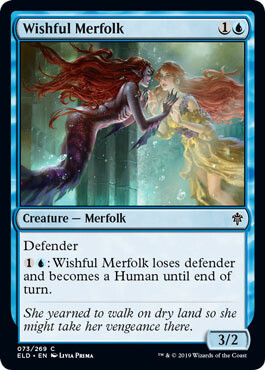 Wishful Merfolk 073/269 - Throne of Eldraine Singles