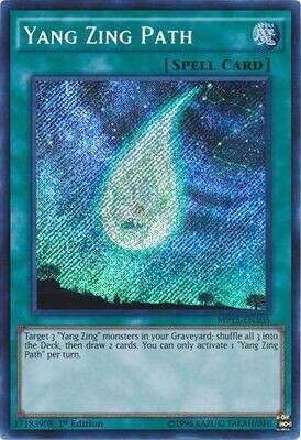 SH Yang Zing Path - MP15-EN105 - Secret Rare 1st Edition Yu-Gi-Oh! 2015 Mega-Tins [MP15]