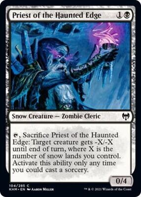Priest of the Haunted Edge 104/285 - Kaldheim Singles (Español)