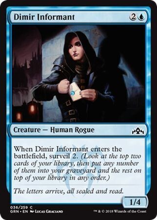 Dimir Informant 036/259
Guilds of Ravnica Singles