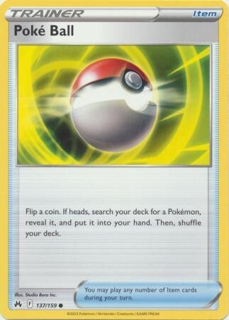 Poke Ball - 137/159 - Common Crown Zenith Singles