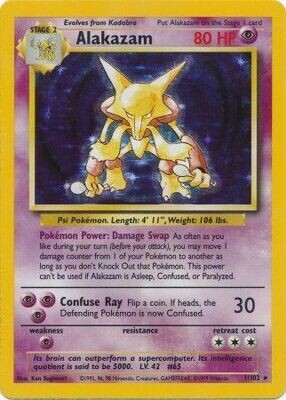 Alakazam - 1/102 - Holo Unlimited
Base Set Unlimited Singles