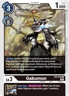 SH Gabumon - Alternative Being Booster (EX04)
Alternative Being Booster