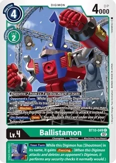 SH Ballistamon - Xros Encounter (BT10)
Xros Encounter