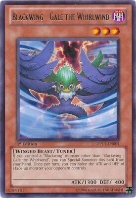 Blackwing - Gale the Whirlwind - DP11-EN001 - Rare 1st Edition
Duelist Pack: Crow [DP11]