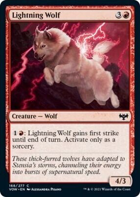 Lightning Wolf 168/277 - Innistrad: Crimson Vow Singles (Español)