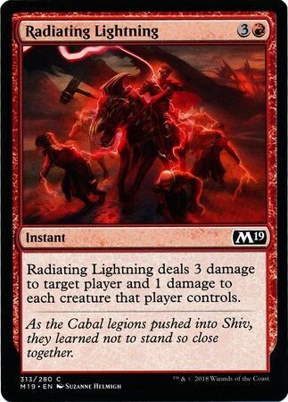 Radiating Lightning 313/280 Welcome Deck 2019 Exclusive
Magic 2019 (M19) Singles  (Español)