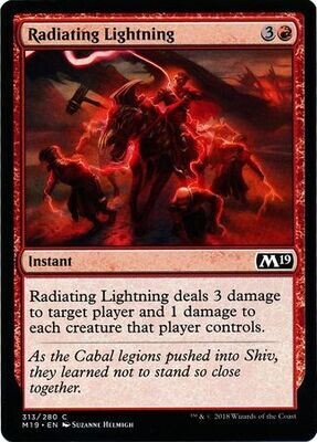 Radiating Lightning 313/280 Welcome Deck 2019 Exclusive
Magic 2019 (M19) Singles  (Español)