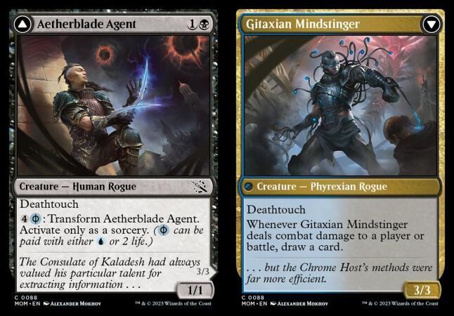 Aetherblade Agent // Gitaxian Mindstinger 0088 - March of the Machine Singles