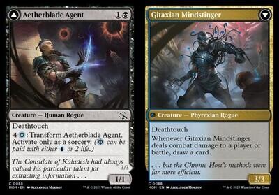 Aetherblade Agent // Gitaxian Mindstinger 0088 - March of the Machine Singles  (Español)