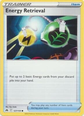 Energy Retrieval - 127/159 - Common Crown Zenith Singles
