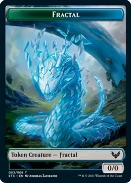 Fractal Token - Strixhaven: School of Mages (STX) Strixhaven: School of Mages  (Japones)