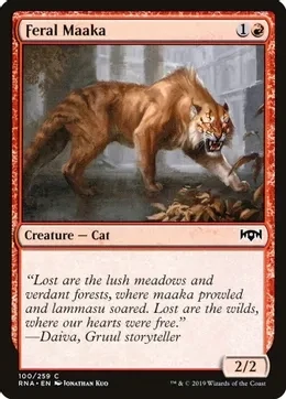Feral Maaka - Ravnica Allegiance (RNA)
Ravnica Allegiance *Espanol*