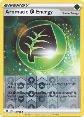 Aromatic G Energy - 162/185 - Uncommon Reverse Holo
Sword &amp; Shield: Vivid Voltage Reverse Holo Singles