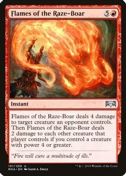Flames of the Raze-Boar  101/259 - Ravnica Allegiance (RNA)