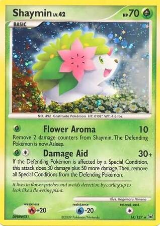Shaymin - 14/127 - Holo Rare
Platinum (Base Set) Singles