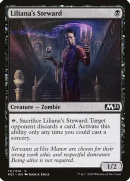 Liliana&#39;s Steward 111/274 - Core Set 2021 (M21) (Español)