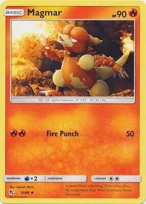 Magmar - 10/68 - Uncommon
Hidden Fates Singles
