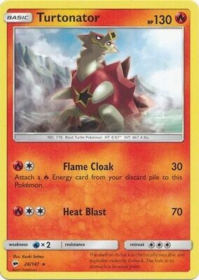 Turtonator - 26/147 - Rare
Sun &amp; Moon: Burning Shadows Singles