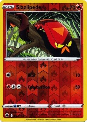 Sizzlipede - 009/073 - Common Reverse Holo Champion&#39;s Path Reverse Holo Singles