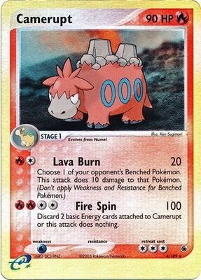 Camerupt - 4/109 - Holo Rare Reverse Holo
Ex Ruby &amp; Sapphire Reverse Holo Singles