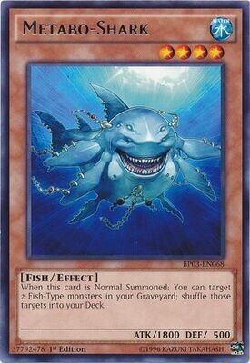 Metabo-Shark - BP03-EN068 - Rare 1st Edition
Battle Pack 3: Monster League 1st Edition Singles