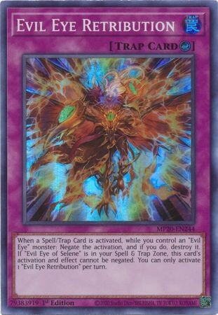 Evil Eye Retribution - MP20-EN244 - Super Rare 1st Edition 2020 Mega-Tin: Lost Memories 1st Edition Singles