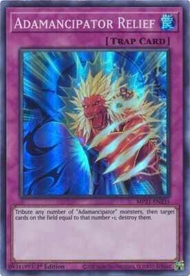 Adamancipator Relief - MP21-EN235 - Super Rare 1st Edition 2021 Mega-Tin: Ancient Battles 1st Edition Singles