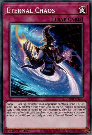 Eternal Chaos - TOCH-EN010 - Super Rare 1st Edition Toon Chaos 1st Edition Singles