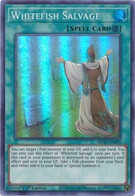 Whitefish Salvage - MP20-EN099 - Super Rare 1st Edition 2020 Mega-Tin: Lost Memories 1st Edition Singles