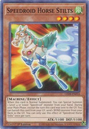 Speedroid Horse Stilts - LED8-EN014 - Common 1st Edition
Legendary Duelists: Synchro Storm 1st Edition Singles