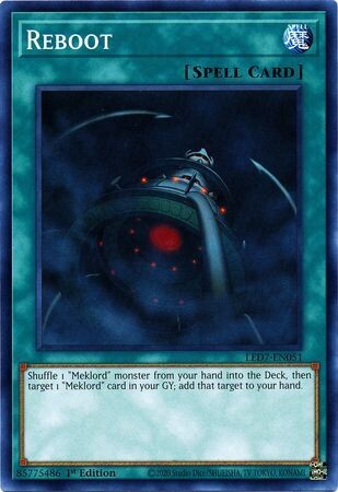 Reboot - LED7-EN051 - Common 1st Edition
Legendary Duelists: Rage of Ra 1st Edition Singles *Espanol*