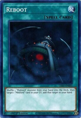 Reboot - LED7-EN051 - Common 1st Edition Legendary Duelists: Rage of Ra 1st Edition Singles