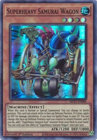 Superheavy Samurai Wagon - MP21-EN089 - Super Rare 1st Edition 2021 Mega-Tin: Ancient Battles 1st Edition Singles
