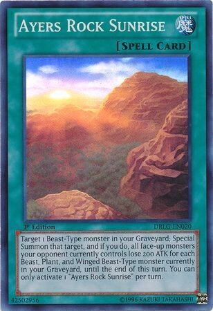 Ayers Rock Sunrise - DRLG-EN020 - Super Rare 1st Edition Dragons of Legend 1st Edition Singles