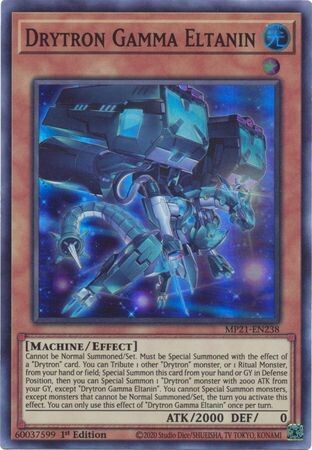 Drytron Gamma Eltanin - MP21-EN238 - Super Rare 1st Edition
2021 Mega-Tin: Ancient Battles 1st Edition Singles