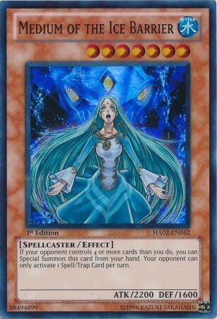 Medium of the Ice Barrier - HA02-EN012 - Super Rare 1st Edition Hidden Arsenal 2 [HA02] 1st Edition Singles