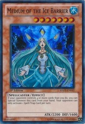 Medium of the Ice Barrier - HA02-EN012 - Super Rare 1st Edition Hidden Arsenal 2 [HA02] 1st Edition Singles