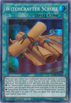 Witchcrafter Scroll - MP20-EN230 - Super Rare 1st Edition
2020 Mega-Tin: Lost Memories 1st Edition Singles