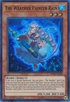 SH The Weather Painter Rain - SPWA-EN030 - Super Rare 1st Edition
Spirit Warriors Singles